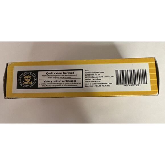 Rare OficeMax Permanent Red Marker Chisel-Tip 12 Count OM97552 Sealed Box 2005 - Picture 5 of 6